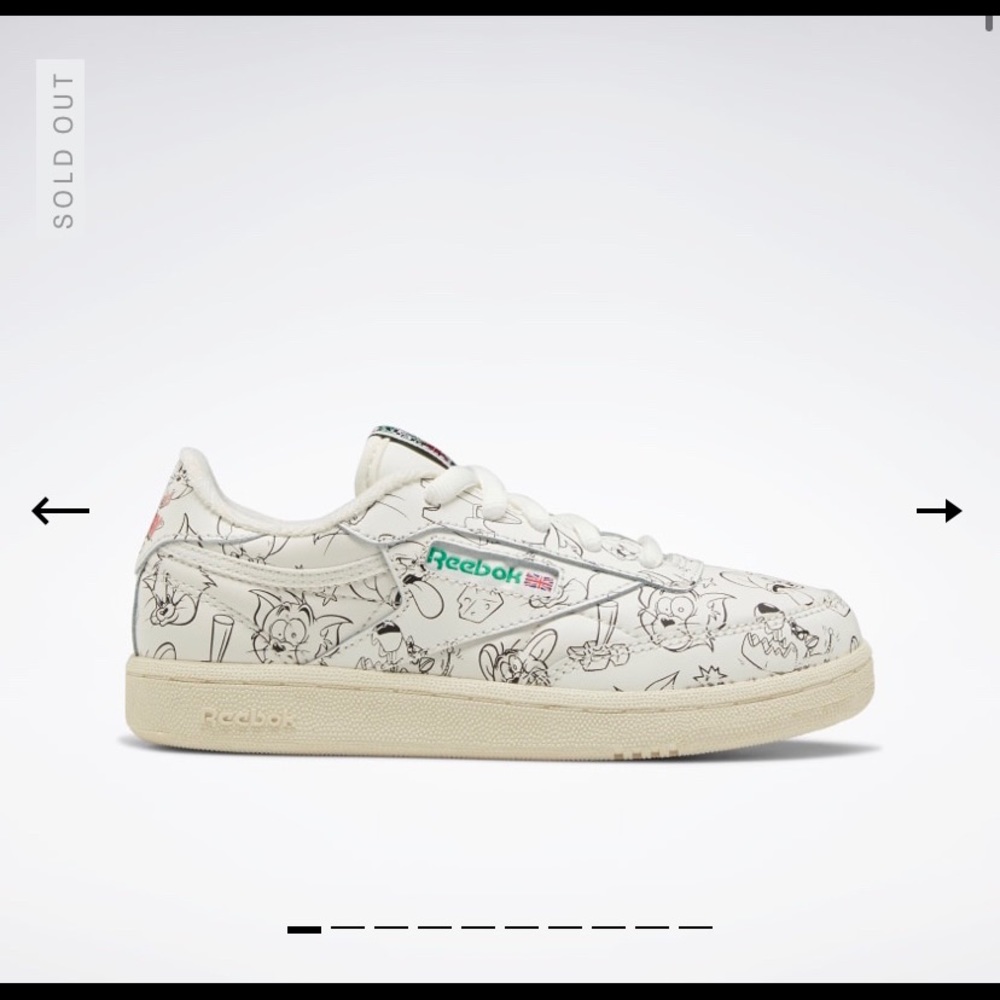 Tom and Jerry Reebok Club C 85 Shoe